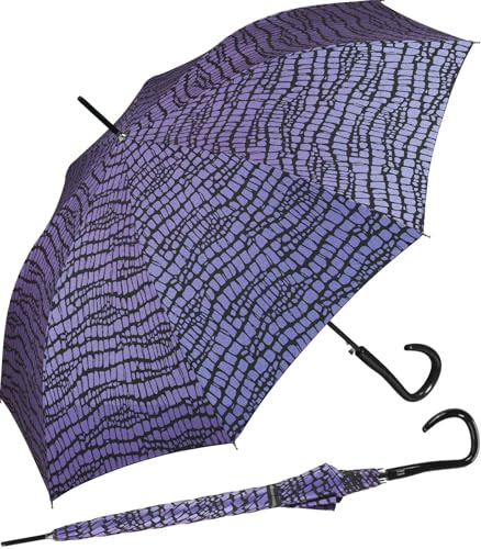 pierre cardin Paraguas automático Croco Metallique, Lilac, 105 cm, Tradicional