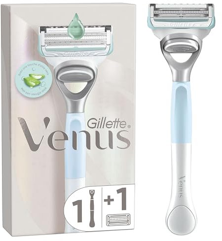 Gillette Venus Pubic Hair Razor for Women, Razor, 1 Razor Blade Refills, Venus Razor for Pubic Hair and Skin, Women's Razor with a Touch of Aloe