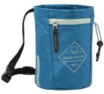 Wild Country Syncro Chalk Bag Blau - Robuster geräumiger Chalkbag, Größe One Size - Farbe Petrol