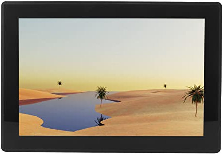 Bewinner Monitor de Pantalla Táctil de 10,1 Pulgadas, Pantalla Táctil IPS HD 1280x800 con HD, Puerto USB VGA, IP65 Impermeable para Pantalla HDMI para RPi, PC, Juego, con Soporte de