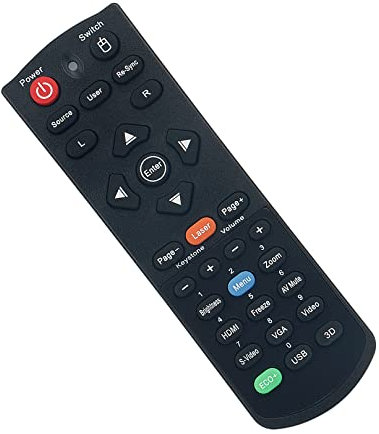 VINABTY BR-5046L Control Remoto de Repuesto Fit para el Sistema de Cine en casa Optoma Proyector DLP BR5046L Control Remoto W501 EH300 DH30B EH501 X501 DH1011