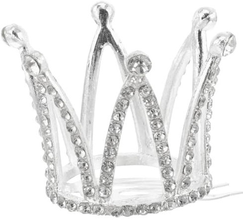 PACKOVE Mini Krone mit Haarkamm Strass Tiara Silber Haarschmuck | Eleganter Kronen Kopfschmuck aus Legierung für Hochzeit, Party, Fotoshooting, Bühne und besondere Anlässe