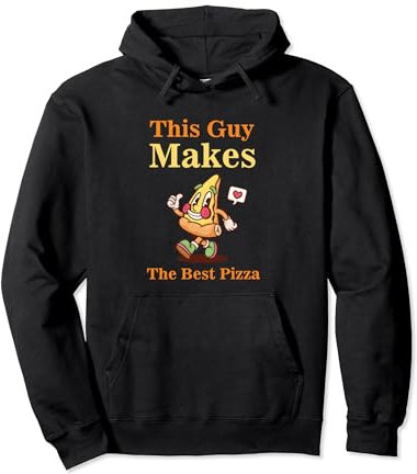 Machine à pizza amusante pour hommes et femmes Cool Guy Best Pizza Sweat à Capuche