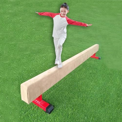 YXXSDP Schwebebalken Schwebebalken - Tragbar Gymnastikbalken Für Kinder Kinder Heimtraining, Extra Fest Boden Schwebebalken Mit Wildlederbezug, Gym Training Balken, Belastung 220 Lbs