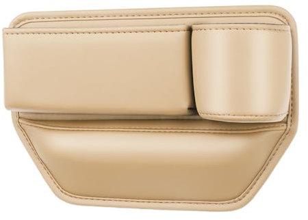 ZHSQXH Autositz-Lückenfüller-Organizer für Citroen C1, C2, C3, C4, C5, C5X, C6, C8, DS3, DS4, DS5, Schlitztasche, Handy-Füller-Halter, Kfz-Organizer, Innenzubehör, Beifahrerbeige