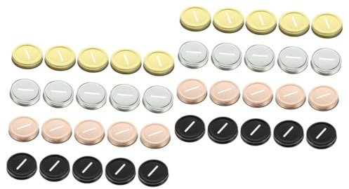 OFFSCH 2sets Jar Cap Ersatz Bank Deckel für Masonjars Saving Pot Deckel 20 Stücke * 2