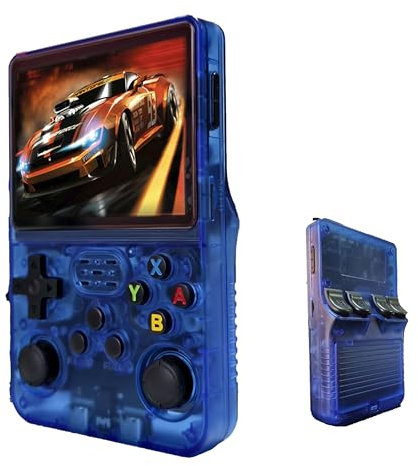 Laimaen R36S - Console di gioco portatile retrò da 64 GB, oltre 15000 giochi classici integrati, sistema Linux con schermo HD MIPI IPS da 3,5