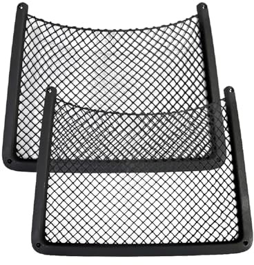 Auto Aufbewahrungsnetz Auto Rücksitzlehne String Net Mesh Aufbewahrungstasche Organizer Für A4 B8 Für A5 Für Q3 Für A3 Für A6 C7 QFor 5 B9 Für Q7 Gepäcknetz Auto(2pcs Black)