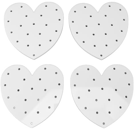 Aladeno 4er-Pack Cake-Pop-Ständer, Acryl-Lollipop-Halteständer, 20-Loch-Herzform-Cake-Pop-Halter, wiederverwendbarer Candy-Pop-Halter für Hochzeiten, Geburtstagsfeiern,