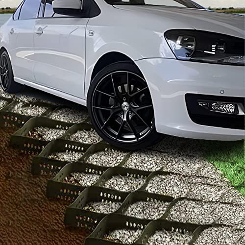 Kies-Stabilisatorgitter für Einfahrten, Parkplätze, Außenbereiche, 5 cm hoch, HDPE-Material, Stabilisierung, Geogitter-Pflaster für hohe Beanspruchung