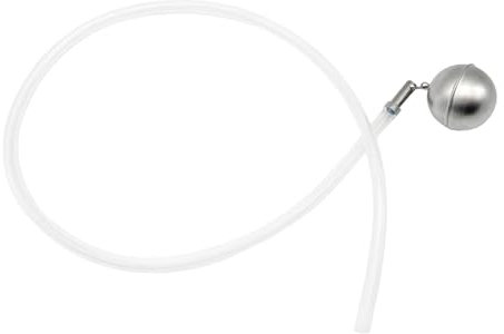 Pitycbo Tubo Metallico da 80 cm con Galleggiante a Sfera per birrifici Domestici, Sfera Galleggiante