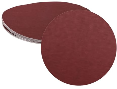 sourcing map 25pcs 200mm PSA Sanding Discs, 2000 Grits Aluminum Oxide Self Adhesive Stick Back Sandpapers, No-Hole Round Wet/Dry Sander Papers, Sand Auto Car Paint, Wood, Metal