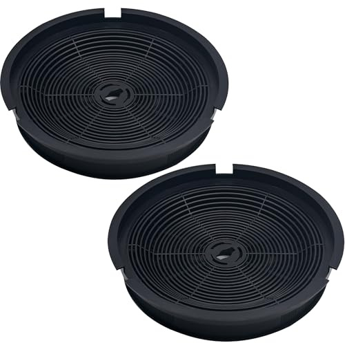 2 Stück Kohlefilter für Dunstabzugshauben, Aktivkohlefilter für Dunstabzugshauben, kompatibel mit Umluft-Kohlefiltern Ersatz-Dunstabzugsventilator (2 Stück)