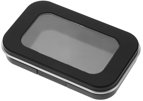 ifundom Contenedor Magnético para Agujas y Porta Pines Magnético para Costura, Color Negro, Acabado Esmerilado, Accesorio para Bordado y Punto de Cruz, Adecuado para Manualidades