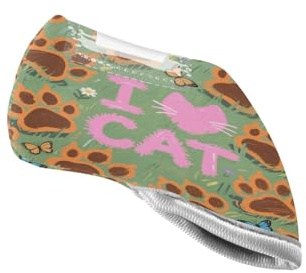 I Love Cats Claw Green Golf Club Iron Covers Premium Iron Golf Club Headcovers for Men Women