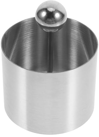 ULTECHNOVO Molde de Acero Inoxidable Redondo para Repostería, Diámetro 6x5 Cm, Herramienta Multiusos para Platos Fríos Occidentales, Molde para Tarta, Mousse y Sushi en Cocina Doméstica