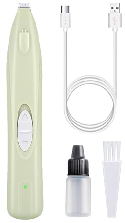 Generisk elektrisk hundtrimmer – trimmer för hundfötter | Uppladdningsbar tyst djurhårstrimmer för öron ansikte rumpa ögon – för hemmet