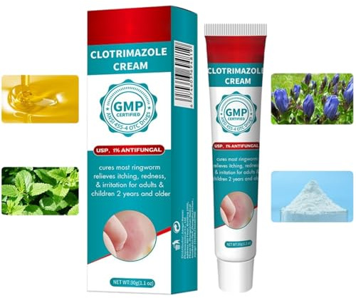 Crème antifongique, pour soulager les démangeaisons de l'aine, l'eczéma, traitement efficace du pied d'athlète, apaise les démangeaisons, crème soulager les démangeaisons cutanées chez l'adulte (1PC)