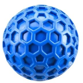 Xi Yu 1 Balle en Caoutchouc for Chien en nid d'abeille.(Blue S)