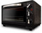 Grunkel - HR-23 - Horno eléctrico multifunción de sobremesa de 23l con 3 funciones de calor y selector de temperatura hasta 230ºC. Temporizador hasta 60 min - 1600W (Negro)