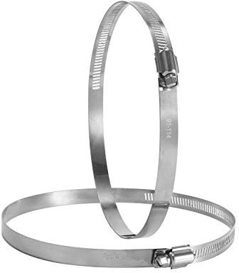 Hon&Guan Collier de Serrage Réglable en Inox Serre-Joints à Tuyau pour Fixation (ø100mm)