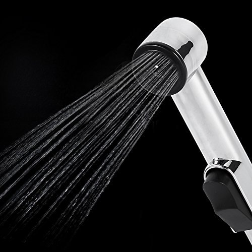 Hochwertige Handbrause aus Edelstahl und ABS, Verchromter Duschkopf, Tragbare Duschbrause