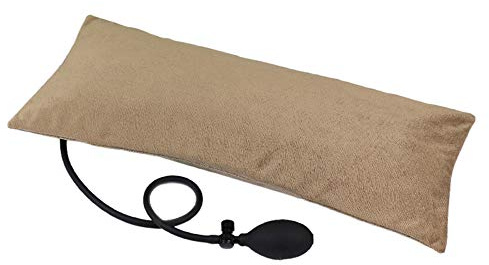1 Stücke Multifunktionale Tragbare Luft Aufblasbare Kissen für Rückenschmerzen, Orthopädische Lendenkissen (Kaffee)