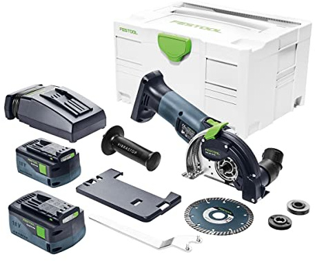 Festool DSC-AGC 18-125 FH Li 5,2 EBI-Plus Akku Freihandtrennsystem 125mm 18V Brushless (575346) + 2x Akku 5,2Ah + Schnellladegerät + systainer