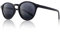 SUNGAIT Damen Retro Polarisierte Sonnenbrille Mit TR90 Rahmen Sonnenbrille Vintage Round Style für UV400 Schutz(Schwarz/Grau)-SGT166