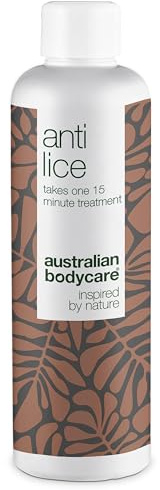 Läusebehandlung von Australian Bodycare 250ml | Wirksam nach einer einzigen 15-minütigen Behandlung | Dieses Kopflausmittel ist frei von Parabenen | Mit natürlichem Teebaumöl