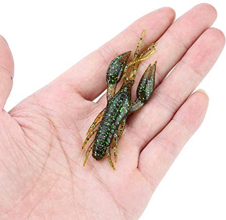 Demeras Forellen Löffel Set Forellenköder Langustenköder Buntes Fischen lockt weiche Köder für Karpfenbarschfischen zum Fischen(Sauce Green, 1#)
