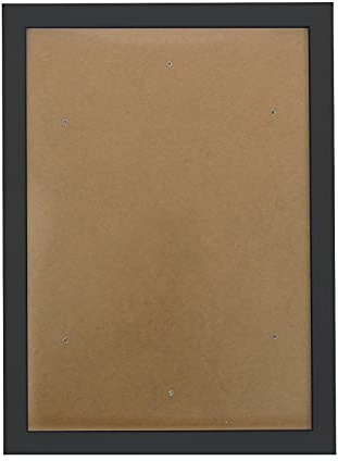 Pracht Creatives Hobby 6036-40291 Marco Negro, Aprox. 33 x 44 cm, Marco Liso con metacrilato y Gancho para Colgar en la Pared