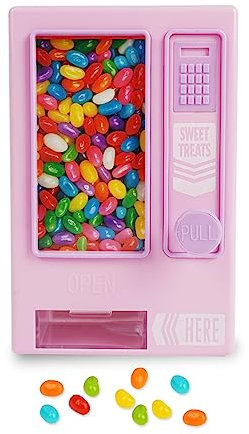 YOBRO Candy Dispenser, Cute Vending Machine for Desktop, Manual Candy Machine, Dispense Mini Candies, Birthday Gift for Girls, Gift for Friends Girlfriends (Pink)