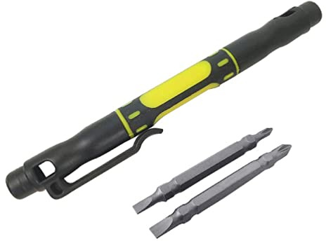 Mini tournevis multifonction 4 en 1 en forme de stylo de précision pour réparation de téléphone portable