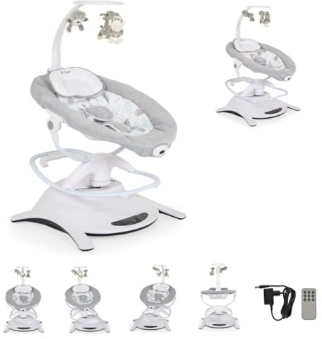 Cangaroo Babywippe La Scala elektrisch Schaukelfunktion Vibration Fernbedienung, Farbe:grün