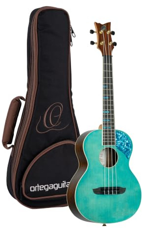Ortega Guitars Ghost Series akustische Tenor-Ukulele - Fichte Blau