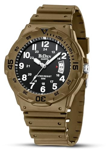 HANPOSH Mens Watches Analog Quartz Watches Men 30M Waterproof Watch Fashion Casual Mens Designer Wrist Watch with Date