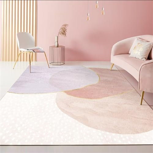 RUGMRZ Großer TeppichKinderzimmer Teppich Junge Kinderzimmer 300x400CM küchenteppiche LilaRobuster Mädchenteppich im modernen minimalistischen Design