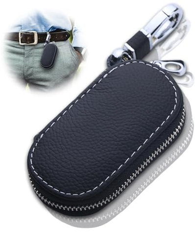 Cozevdnt Keyless Go - Custodia per chiavi dell'auto, 1 custodia per chiavi dell'auto, protezione chiave, Nero , L