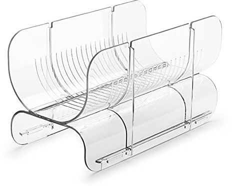 Junterone Anti-Fall Overlap Storage Rack Glass Beer Bottle Drink Holder Refrigerator Drawer Beverage Box Can Dispenser