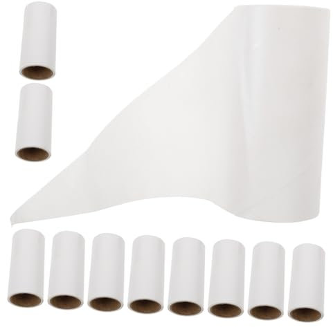 Hohopeti Lint Roller Refill Sticky Sheets 600pcs, 10pcs Pet Hair Remover Tape Refill for Clothes Bedding Furniture, Dust Fuzz Lint Roller Replacement for Home Pet Hair Cleaning