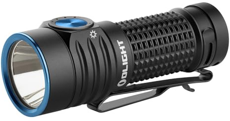 OLIGHT Linterna LED EDC de 1.000 lúmenes, alcance de 510 metros, diseño compacto y portátil, Negro (Negro)