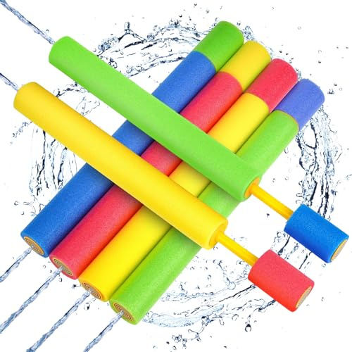 6 Pcs Wasserspritze Spritzpistole Wasserspritzpistole Spritzpistole Wasser Wasserspritzpistole Klein Wasserpistole Schaumstoff Kinder Wasserpistole Schaumstoff Bunte Spritzpistole Wasserspritze