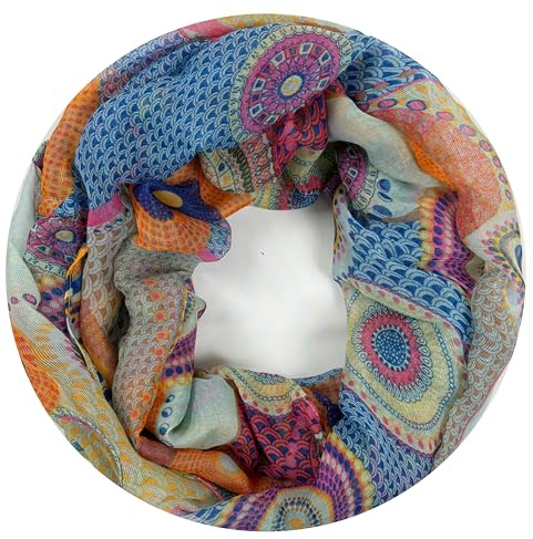 Van Der Rich ® - Loop Schal mit Muster Schlauchschal Halstuch - Damen
