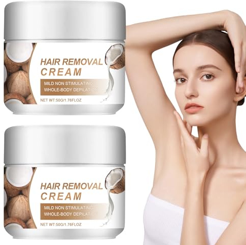 2 Pcs Haarentfernungscreme Gesicht Enthaarungscreme Gesicht Gesichtshaarentferner FüR Frauen Haar Entferner Cream Gesichtsenthaarungscreme