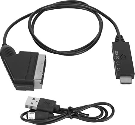Oreilet Interfaccia Multimediale HD Convertitore Scart, Video Digitale HD Al Video Analogico e Supporto L/R Supporto DVI, per CRT/VHS/DVD CVBS Play