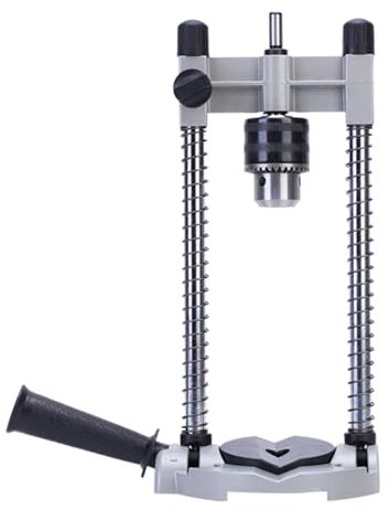 Precisions Drill Stand for Cordless Drills 90 Degree Vertical Positioning with Adjustable Height for Wood Metal Marble