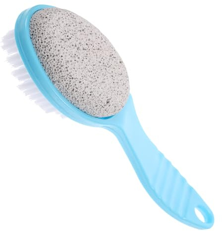NOLITOY Cepillo de Piedra Pómez para Pies, Cepillo para Células Muertas, Exfoliante de Doble Cara, Herramienta de Pedicura Profesional Portable