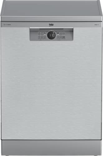 Beko - BDFN26441XC - Lavastoviglie Beyond a Libera Installazione, 14 Coperti, Funzione Antibatterica HygieneIntense+ - Pearl Inox, 59,8 x 60 x h85 cm (Ricondizionato)