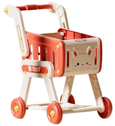 lopituwe Supermercado Juego de simulación Carrito de Compras Juguetes Juego rol comestibles para niños Carrito para Actividades Aprendizaje Divertidas Compras Juguete Simular